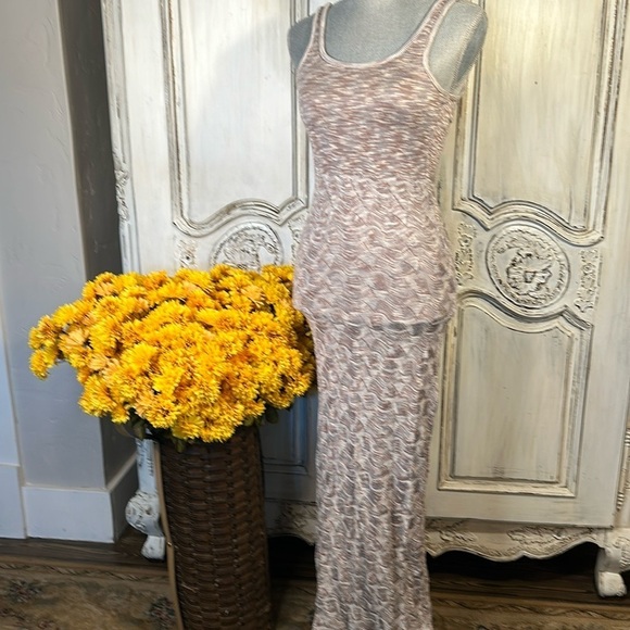Free People Spaced Dyed Body Flattering Knit Tank Maxi Dress Size XS - Picture 1 of 10